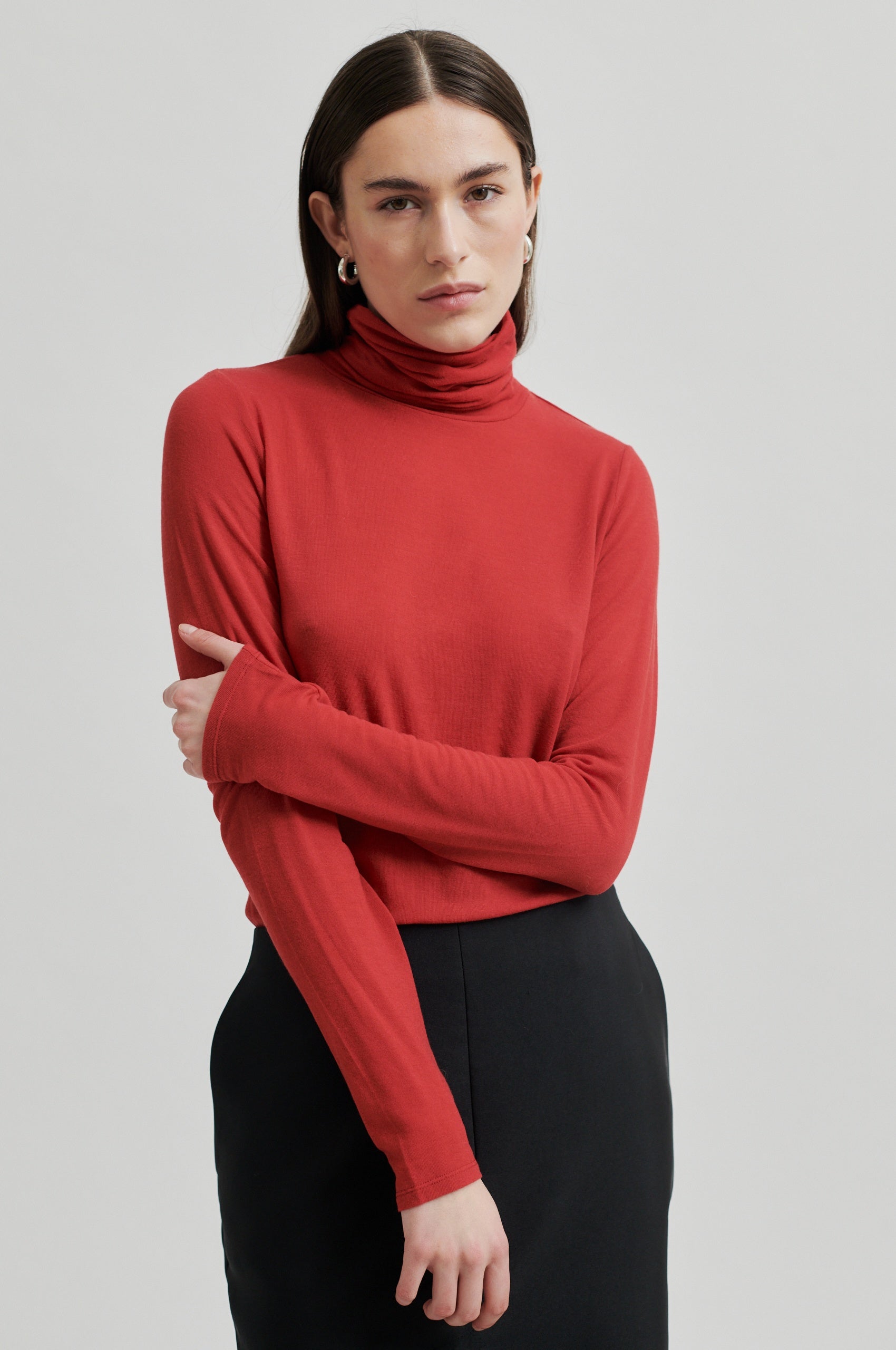 Matima T-Neck langærmet t-shirt - Emboldened